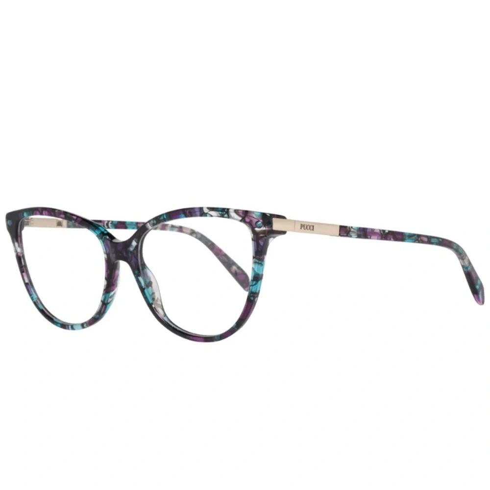 EMILIO PUCCI OPTICAL FRAMES GORGEOUS MULTI COLOR PRINT BLACK BLUE PURPLE 54MM